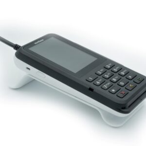 P630 Point of Sale Cradle in white, designed for secure placement of Verifone P630 keypads